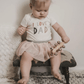 Macrame Oval Play Mat & Love Dad Bodysuit Bundle