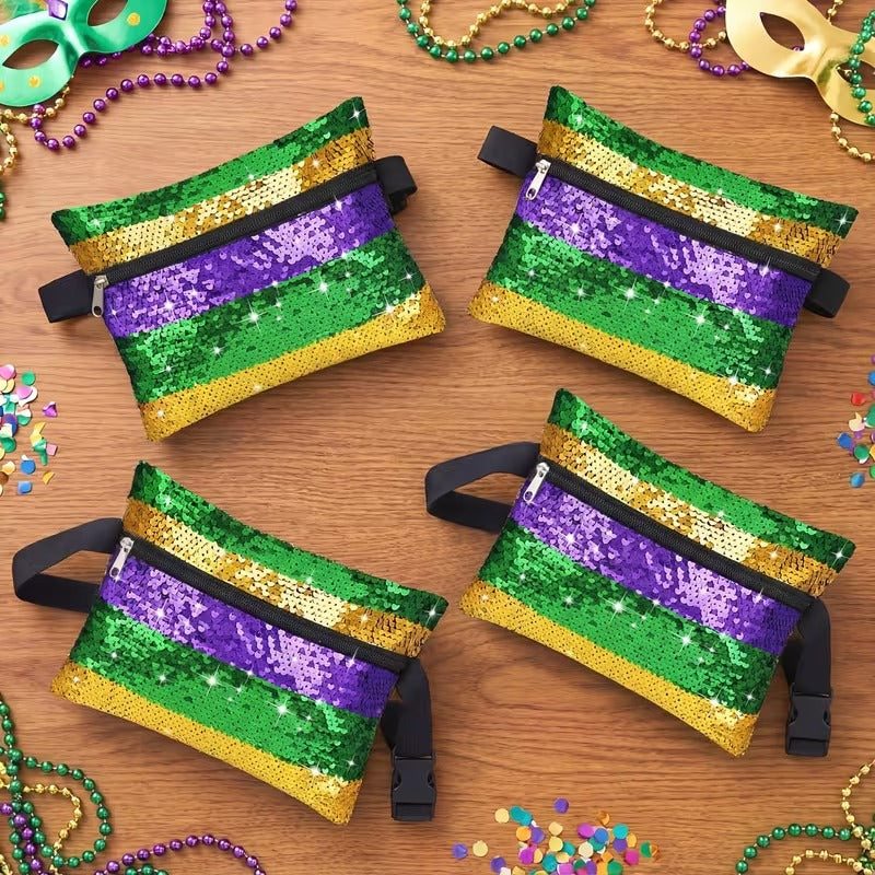 Mardi Gras Sequin Fanny Pack