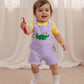 Mardi Gras Gator Romper – Little Reveler Edition