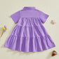 Mardi Gras Star Dress – Purple Magic for Little Dreamers