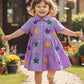 Mardi Gras Star Dress – Purple Magic for Little Dreamers