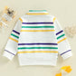 Mardi Gras Stripes Collared Shirt for Littles