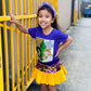 Mardi Gras Creations - Purple and Gold Youth Skort