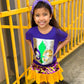 Mardi Gras Creations - Purple and Gold Youth Skort