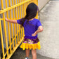 Mardi Gras Creations - Purple and Gold Youth Skort