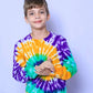 Mardi Gras Creations - Tie Dye Swirl Youth Long Sleeve