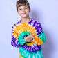 Mardi Gras Creations - Tie Dye Swirl Youth Long Sleeve