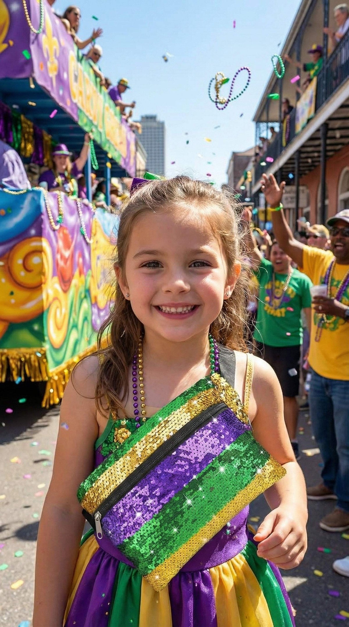 Mardi Gras Sequin Fanny Pack
