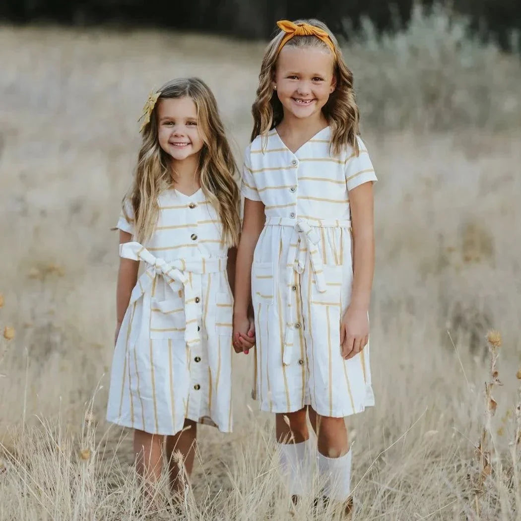 Marlow Mustard Stripe Dress