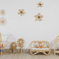 The Blooming Rattan Flower Stem – Handcrafted Boho Wall & Room Decor