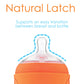 PopYum 5oz Anti-Colic Baby Bottle for Breast and Formula Feeding, 3-Pack, Orange, #1 Slow Flow Nipples