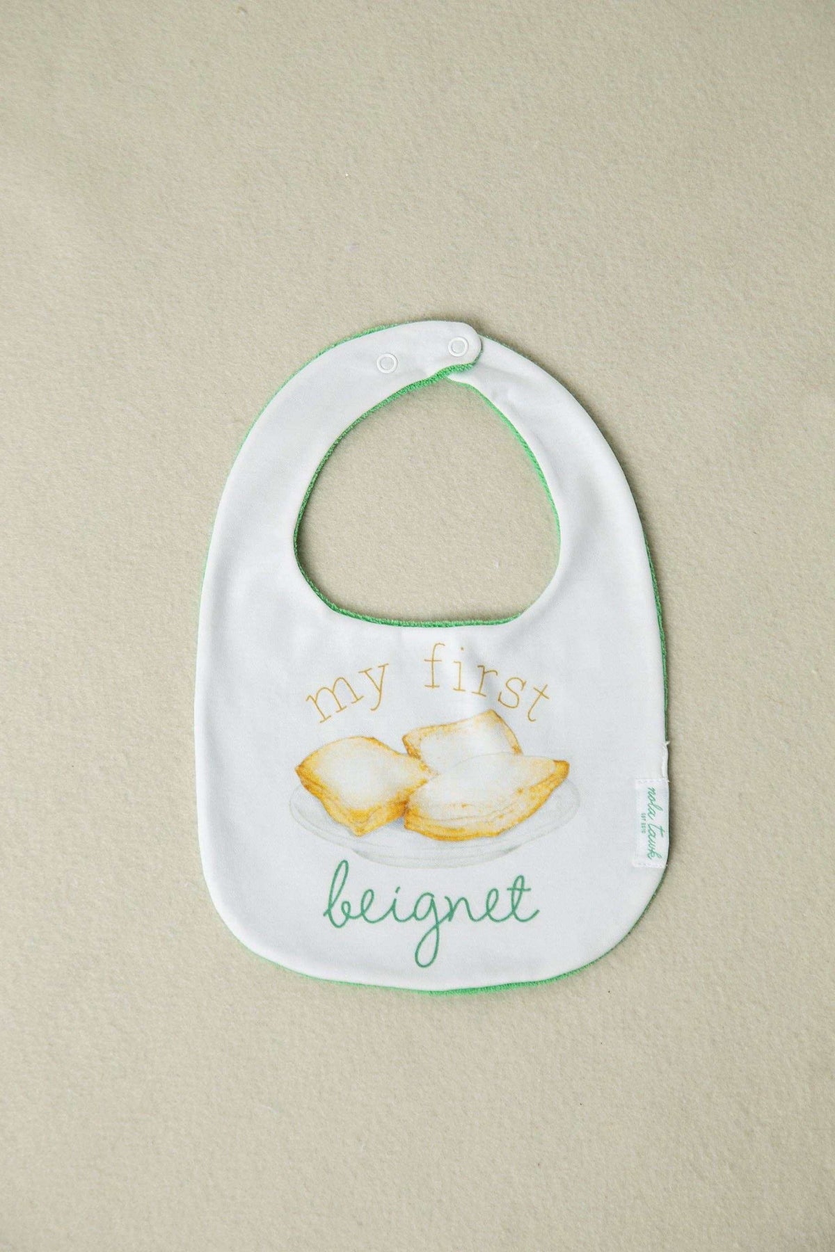 Nola Tawk - My First Beignet Cotton Bib