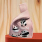 Panda New Knitted Bag Women's Handbag Wide Hand Gift Back Gift Bag Cute Panda Knitted Bag Hand Gift