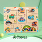 Cross-border children's magnetic maze walking ball toys early education 3 to 6 years old pen concentration wooden ball educational toys