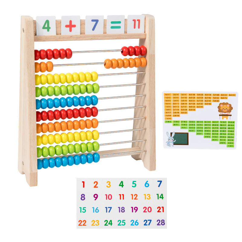 Montessori children's beads calculation frame arithmetic kindergarten first grade teaching aids students abacus addition and subtraction abacus