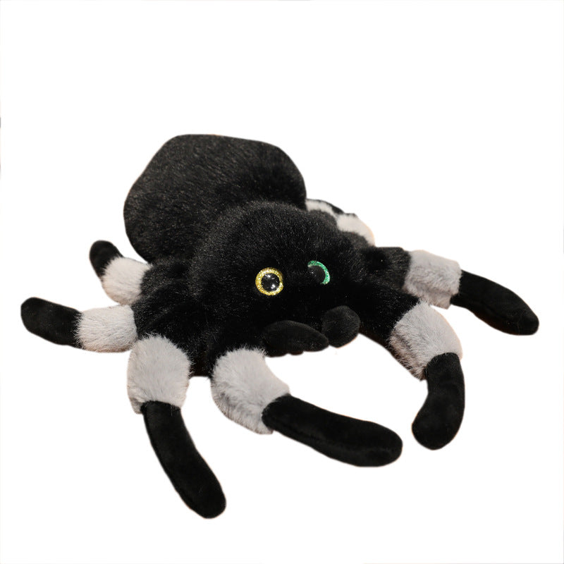 Simulated Spider Plush Toy Doll Bag Pendant Keychain Cute Little Spider Doll Funny Birthday Gift