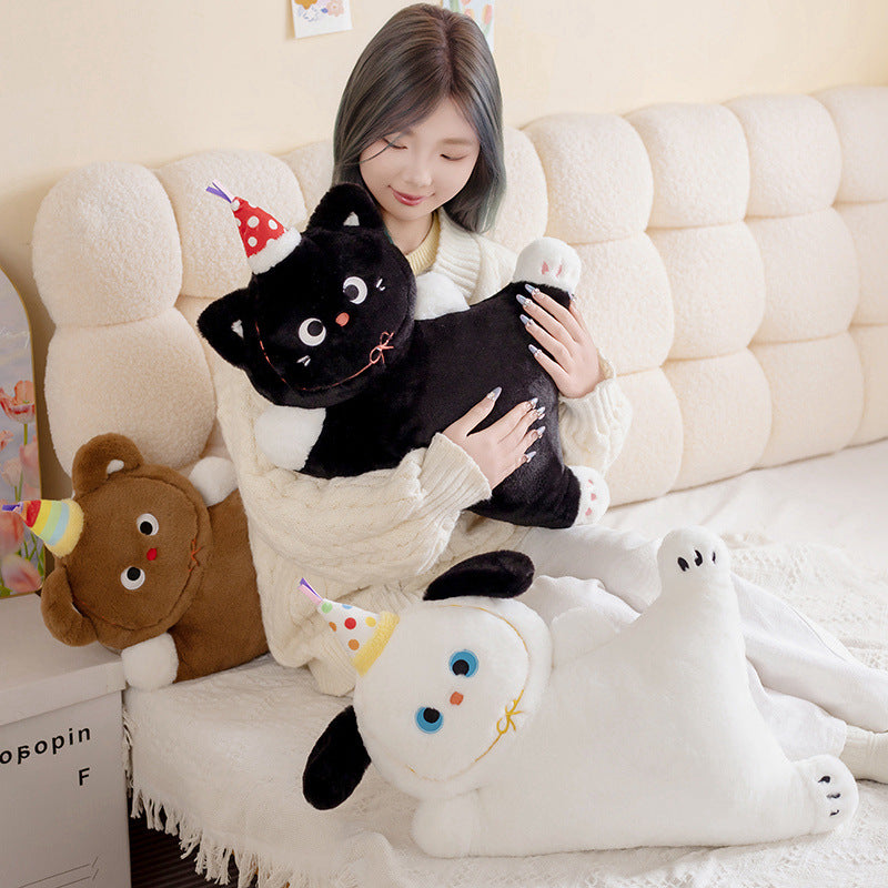 Cross-Border New Puppy Pillow, Kitten Plush Toy, Cute Dog Doll, Nap Pillow, Sofa Pillow, Batch Goods