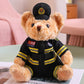 Police Bear Doll Traffic Police Bear Doll Uniform Fire Suit Teddy Bear Plush Toy Internet Red Bear Doll