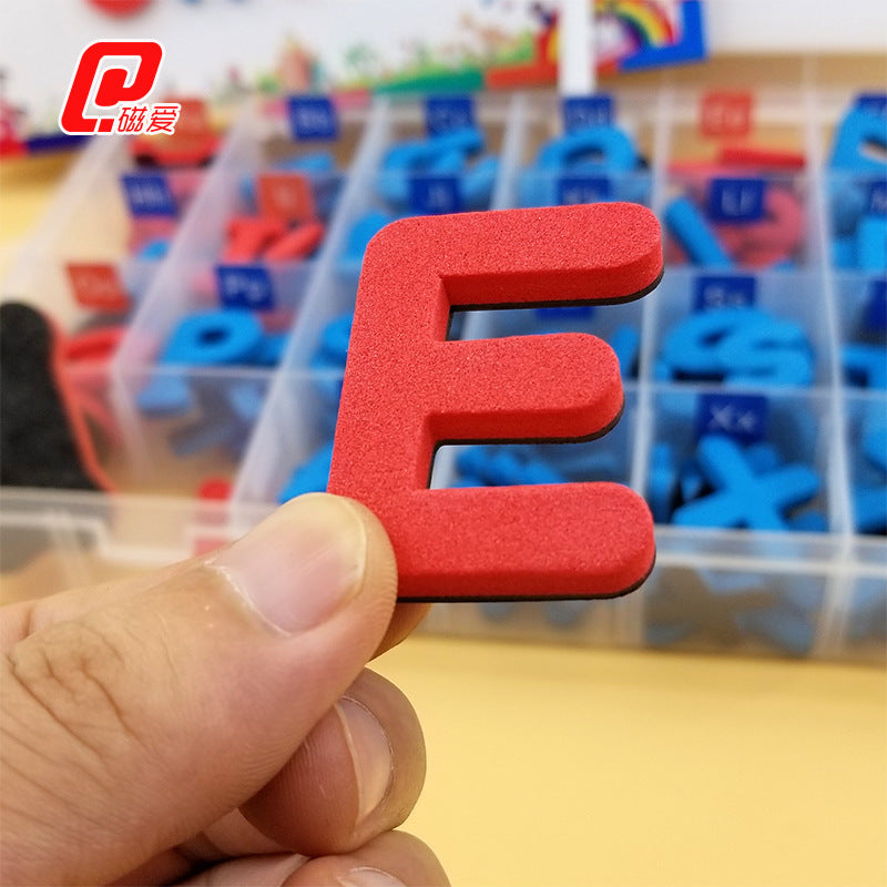 Children's educational toys series magnetic English upper and lower case letters magnetic spelling words children's English early teaching aids