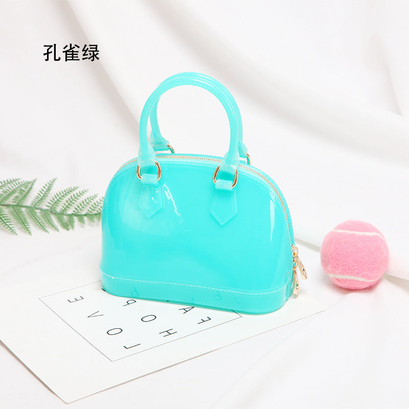 2025 Spring and Summer Explosions Fashion Casual Children's Candy Jelly Bag Mini Shoulder Crossbody Handbag Wholesale