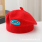 Spring and Autumn Korean Style Baby Boy and Girl Candy Color All-match Knitted Beret Children's Western Style Casual Wool Hat Paintler Hat