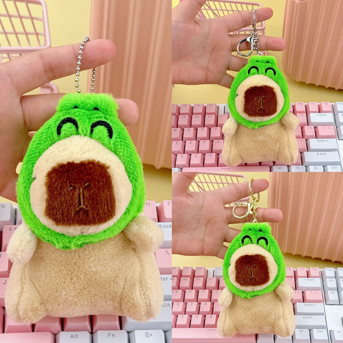 Cross-Border Capybara Mascot Backpack Small Pendant Keychain Chinese Style Zodiac Pendant Couple Ugly Doll