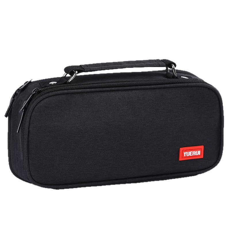 Yuerui Large-Capacity Canvas Multi-Layer Pencil Bag Portable Simple Student Multi-Functional Pencil Bag Satchel Stationery Box