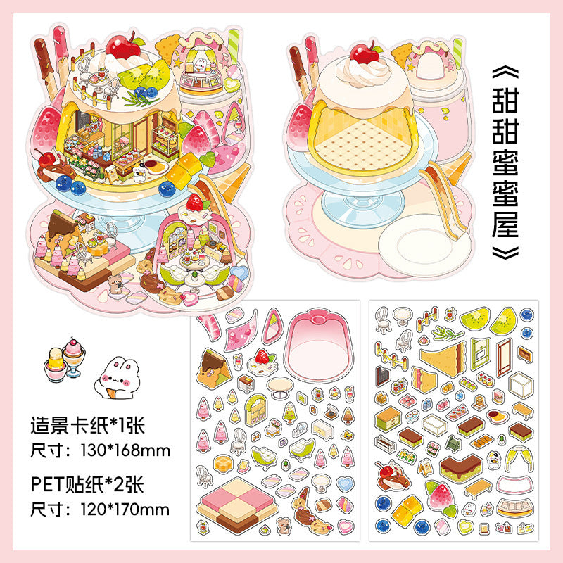 Infeel.Me Extra Large Scenery Stickers Today's Business Hours Open - Part Twelve DIY Journal Scene Stickers