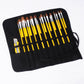 Canvas Oil Painting Pen Bag Roller Curtain Gouache Simple Solid Color Foldable Pencil Bag Art Storage Bag