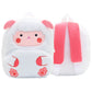 Cute Cartoon Animal Children's Backpack Stall Supply Backpack Kindergarten Plush Backpack Children's Bag Orderable Printing