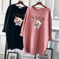 Pregnant Women's Autumn Cotton Top Mid-length Long-sleeved Loose Korean Fashion Trendy Mom's Pregnancy T-shirt Winter Base Shirt
