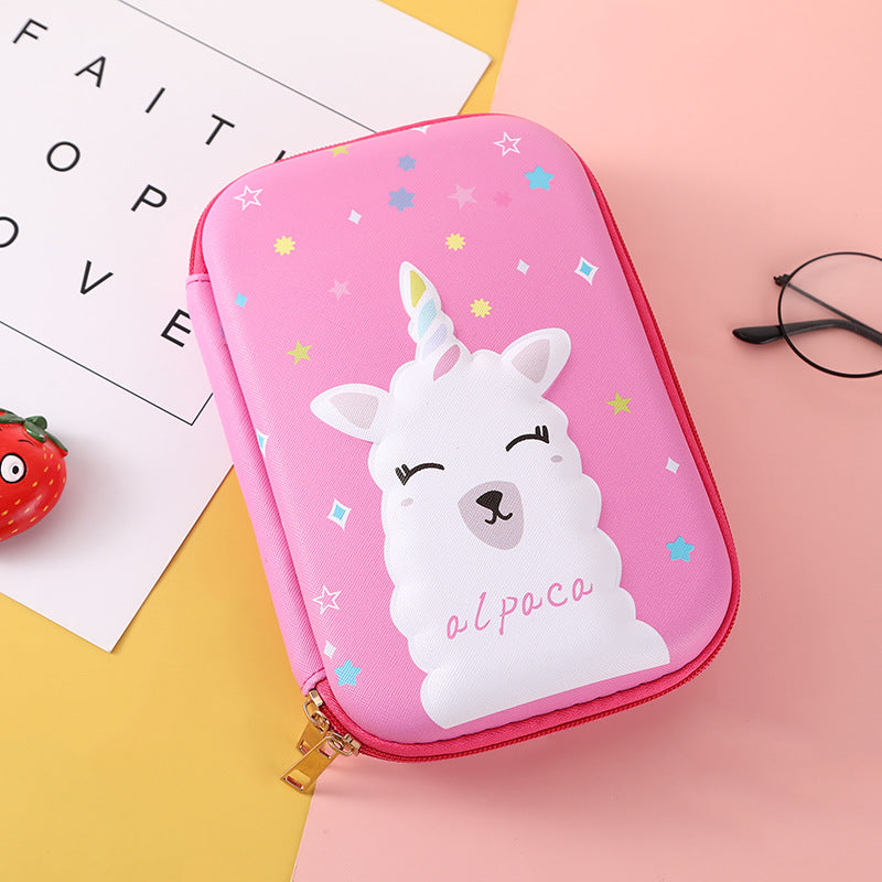 3D New Cute Eva Stationery Box Children's Multifunctional Large Capacity Pencil Bag Student Portable Square Pencil Box