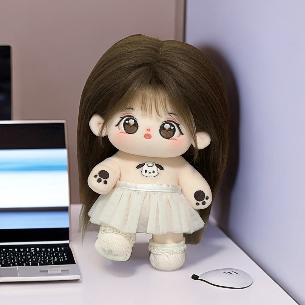 Small Halo Cotton Doll Doll 20cm Non-Attribute in stock Girl Baby Children's Gift Plush Toy Baby Clothes Women