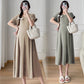 Pregnant Women's Summer Fashion Design Feeling Temperament Waist Slimming Belly Covering Pregnant Women's dress New Korean Style Pregnant Women's Dress