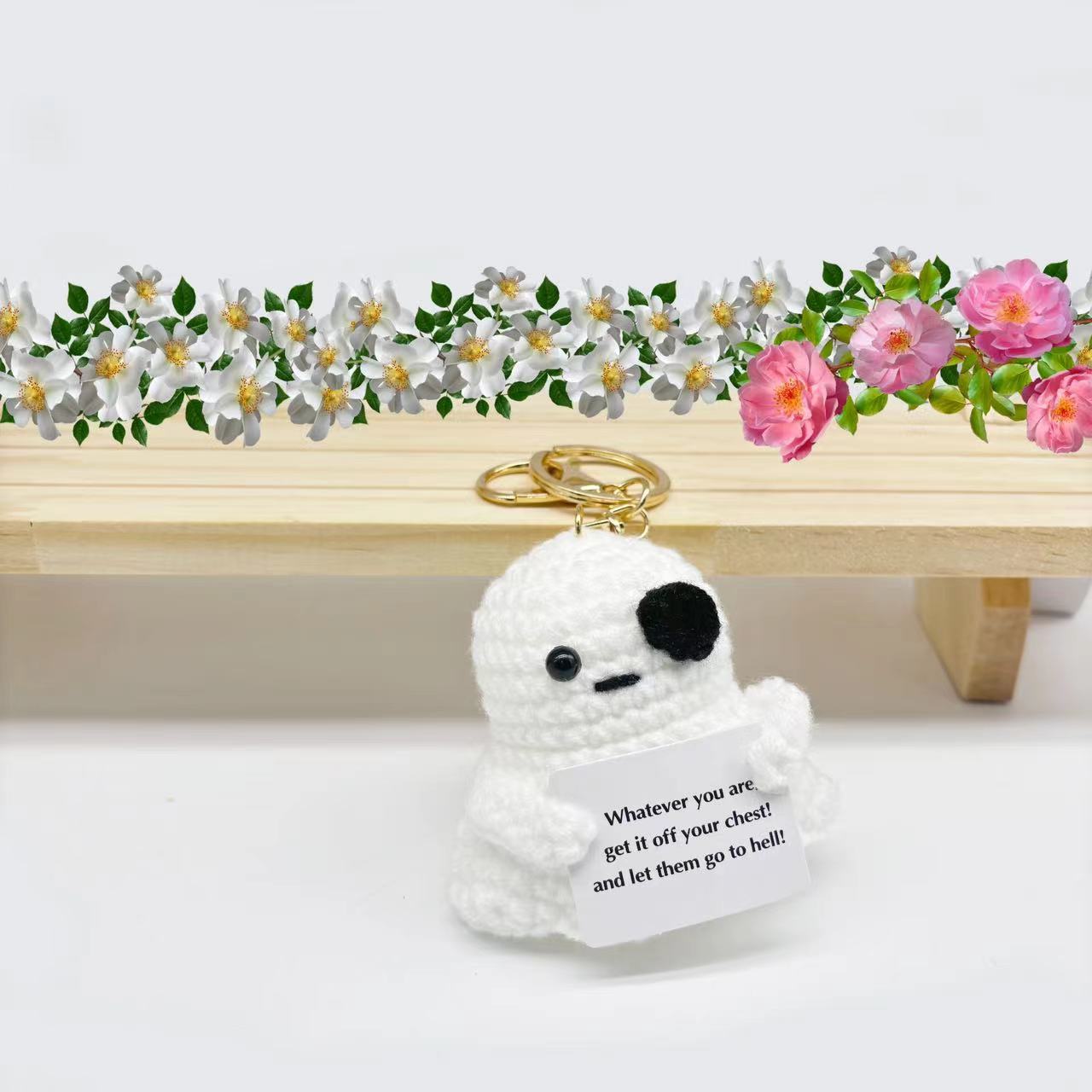 Cross-Border Amazon Handmade Knitted Doll Halloween Gift Ghost Little Devil Grim Reaper Emotional Plush Toy Wholesale