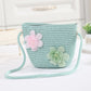 Cross-border New Children's Bag Spring and Summer New Children's Crossbody Bag Handmade Straw Satchel Travel Mini Coin Purse