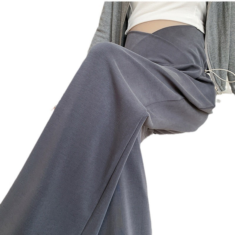 Real shot pregnant women pants spring and autumn outer wear 2025 new casual wide leg pants early pregnancy pants maternity spring clothes