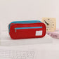 Large-Capacity Stationery Box, Double-Layer Multi-Functional Student Simple Pencil Case, Japanese and Korean Version, Portable Pencil Case for Primary and Secondary School Students