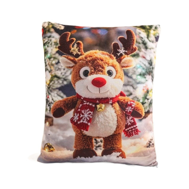 Factory Price Wholesale Christmas Gift Doll Pillow Holiday Decoration Snowman Deer Cushion Santa Doll