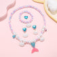mermaid necklace diy pearl non-allergic beaded suit children cute mermaid princess necklace jewelry