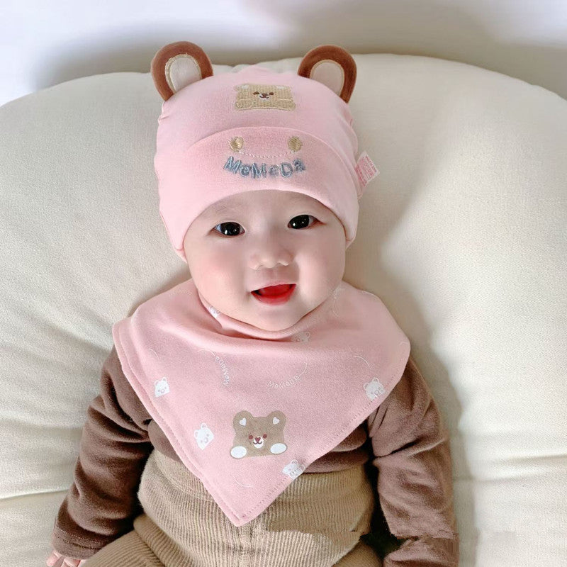 Baby Hat Spring and Autumn Pure Cotton Newborn Baby Spring and Autumn Hat Newborn Baby Boys and Girls Cute Spring Fetal Hat