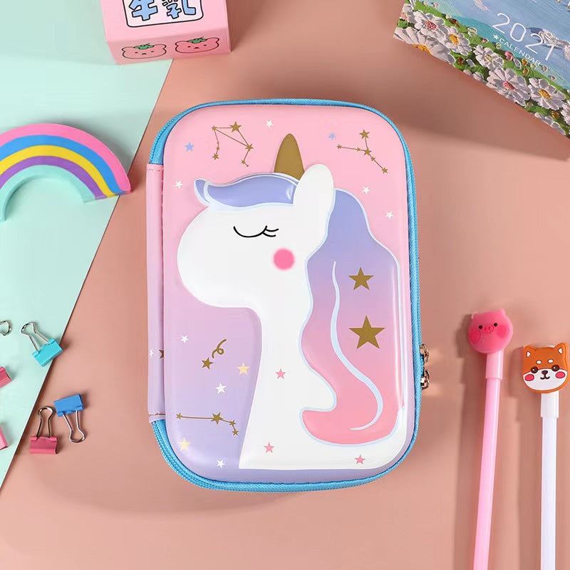 Eva Pencil Box 3D Stereo Large-Capacity Kidsren's Pencil Bag Multi-Functional Student Stationery Popular Pencil Box Waterproof