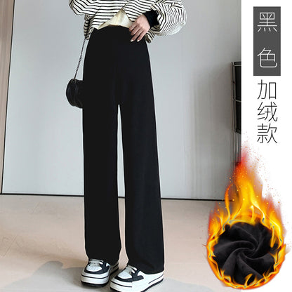 Maternity high quality European Cotton Velvet M-3XL Autumn and Winter fleece-lined Thickened Maternity Pants