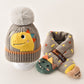 Children's Hat Boy's Winter Baby's Wool Hat Ear Protection Boy's Scarf suit Girl's Baby Toddler Autumn and Winter