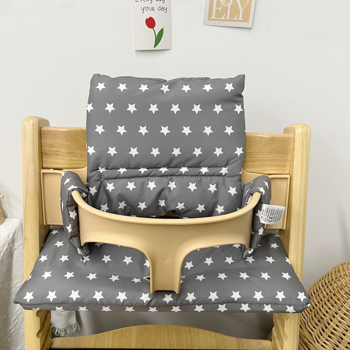 Ins Nordic Style Baby Dining Chair Children's Growth Chair Cushion Baby Dining Chair Cushion Waterproof and Urine-proof Sitting