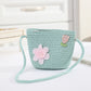 Cross-border New Children's Bag Spring and Summer New Children's Crossbody Bag Handmade Straw Satchel Travel Mini Coin Purse