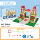 Cross-border New Products Mason Brick Building Mini Brick Hand-assembled Building House Villa Model Toys