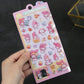 High-Quality Second-Generation Cartoon 3D Relief Hollow Stickers Cute Reward 3D Stickers Wholesale