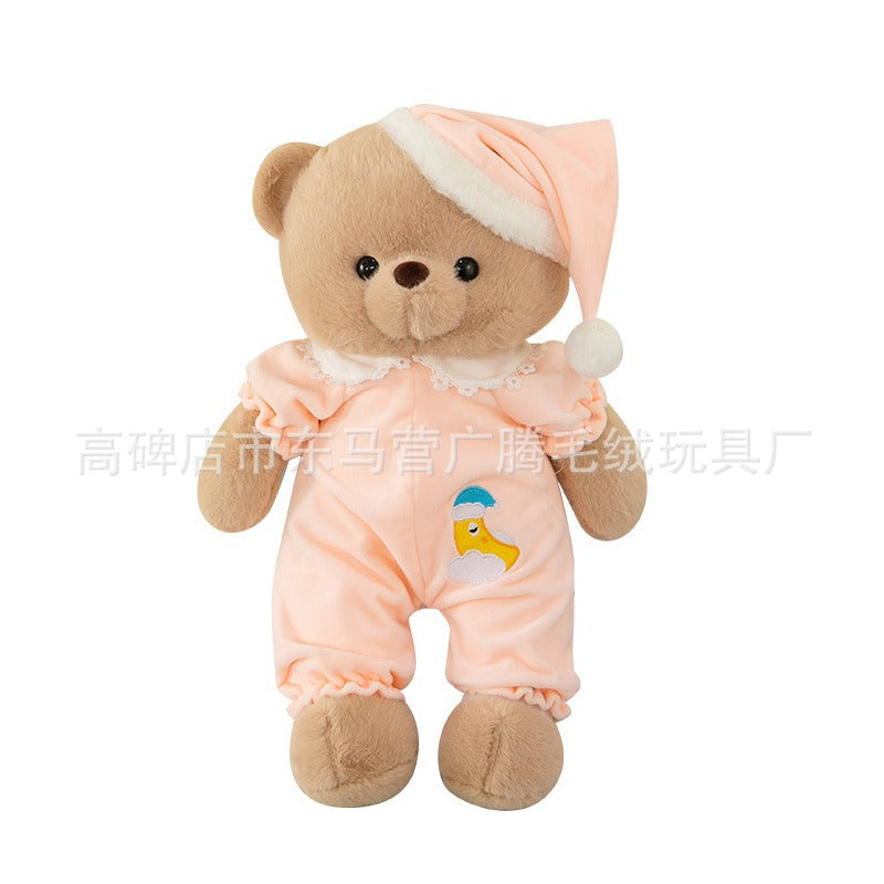 Cute Pajamas Bear Doll Plush Toy Children Cartoon Doll for Girlfriend Birthday Gift Couple Bear