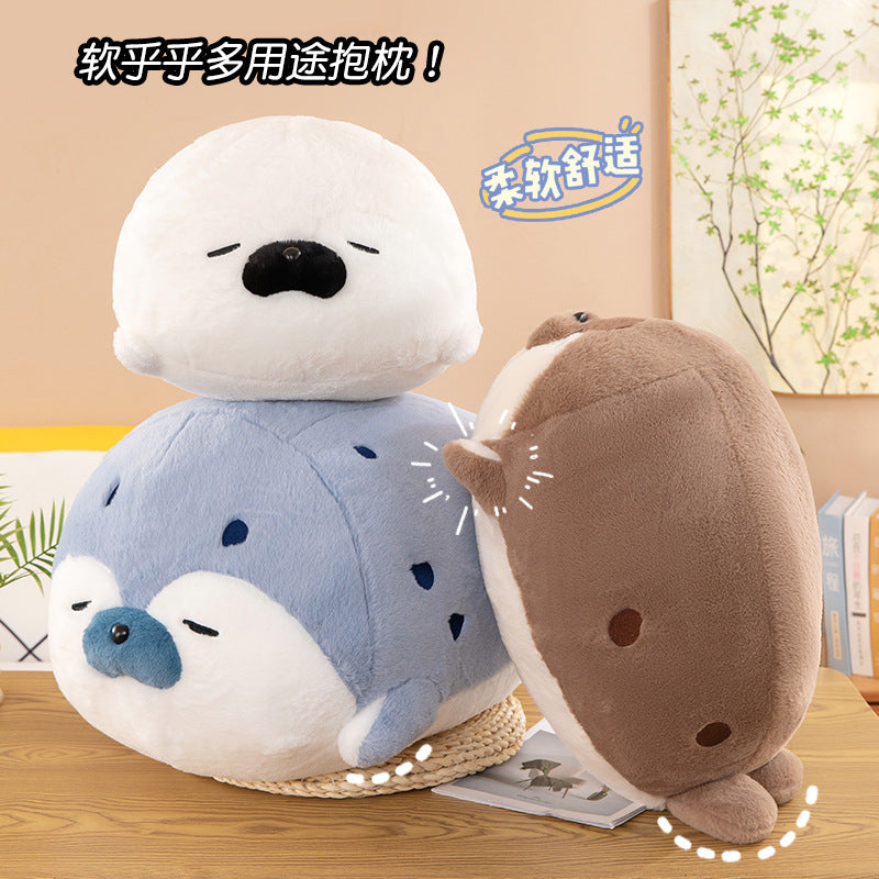 Cute Soft Lie-prone Animal Seal Lie-prone Pillow Plush Toy Doll Seal Doll Children Muppet Doll